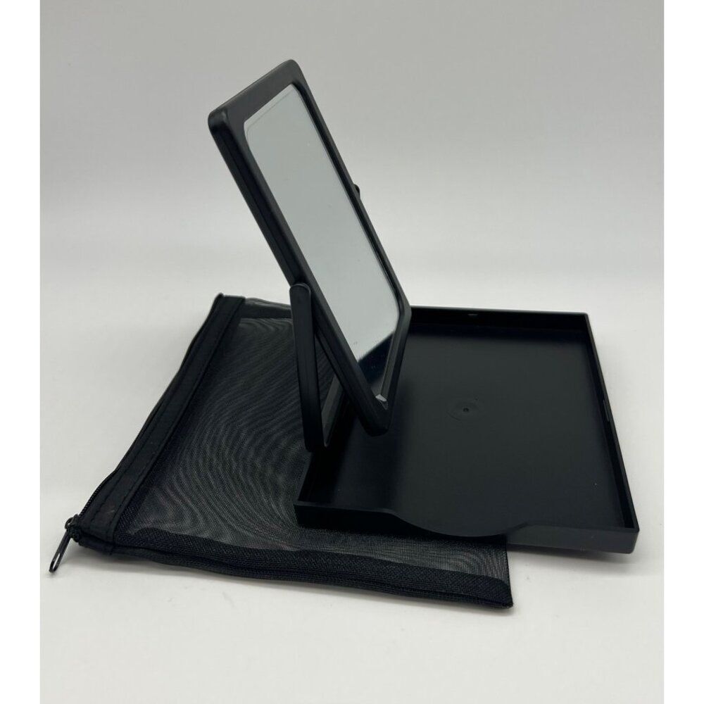 Mary Kay Travel Foldable Mirror with Stand in Mesh Bag - New